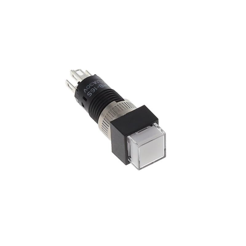 1 pcs : HB16SKW01-5C-JB - SWITCH PUSH SPDT 0.1A 30V