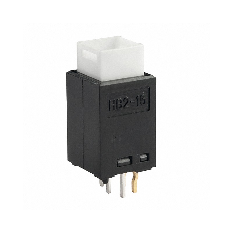 1 pcs : HB215SKG03CE - SWITCH PUSH SPST-NO 0.4VA 28V