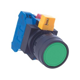 1 pcs : HW1B-M1F10-G - 22MM PUSHBUTTON GREEN