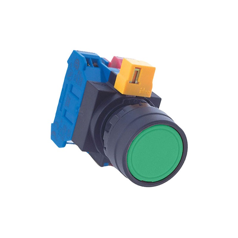 1 pcs : HW1B-M1F10-G - 22MM PUSHBUTTON GREEN