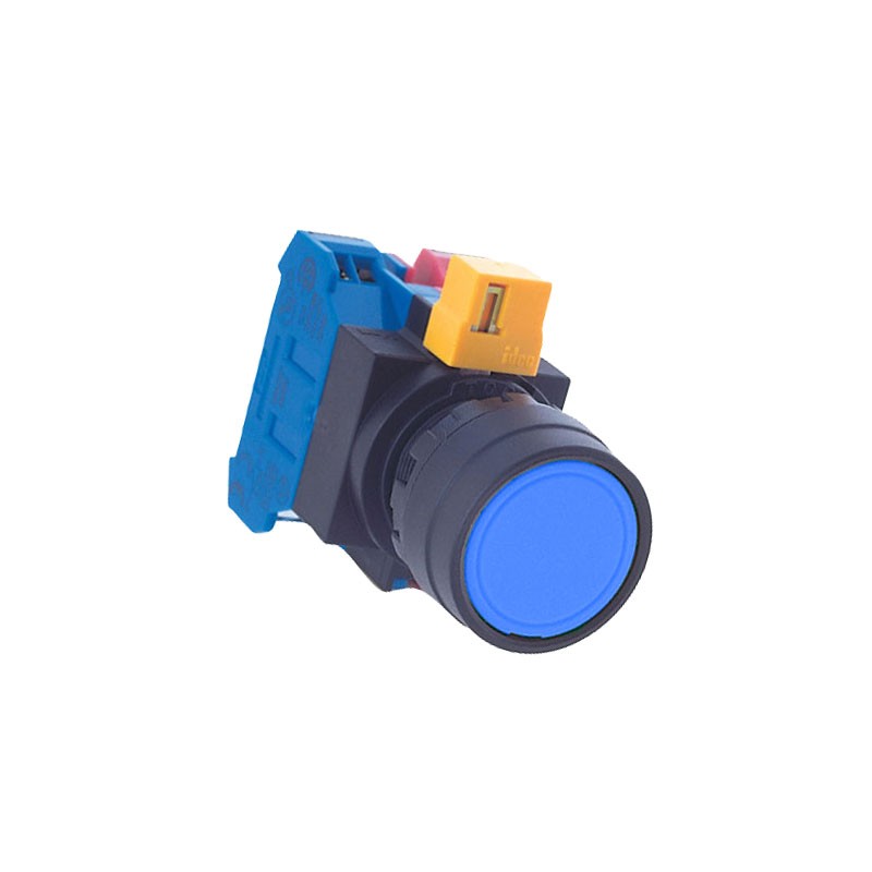 1 pcs : HW1B-M1F10-S - 22MM PUSHBUTTON BLUE