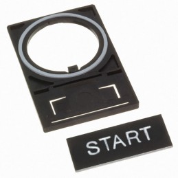 1 pcs : HWAQ-123 - 22MM START NAMEPLATE
