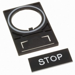 1 pcs : HWAQ-125 - 22MM STOP NAMEPLATE