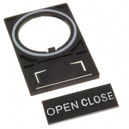 1 pcs : HWAQ-214 - 22MM OPEN-CLOSE NAMEPLATE