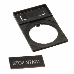 1 pcs : HWAQ-222 - 22MM STOP-START NAMEPLATE