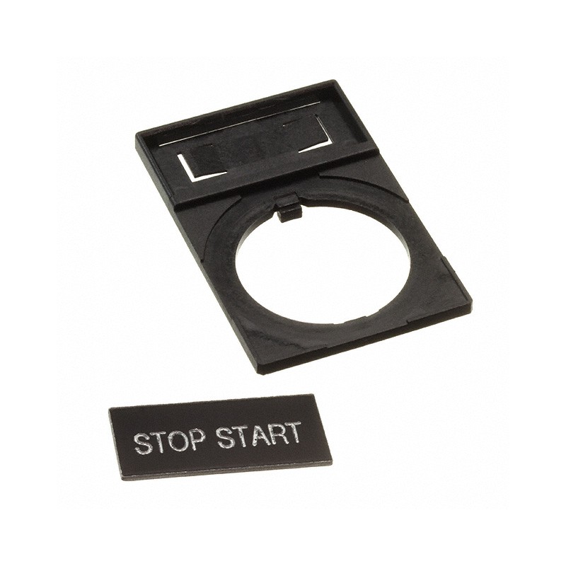 1 pcs : HWAQ-222 - 22MM STOP-START NAMEPLATE