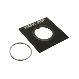 1 pcs : HWAS-104 - 22MM EMERG.STOP NAMEPLATE