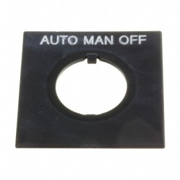1 pcs : HWAS-301 - 22MM AUTO-MAN-OFF NAMEPLATE