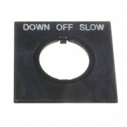 1 pcs : HWAS-304 - 22MM DOWN-OFF-SLOW NAMEPLATE