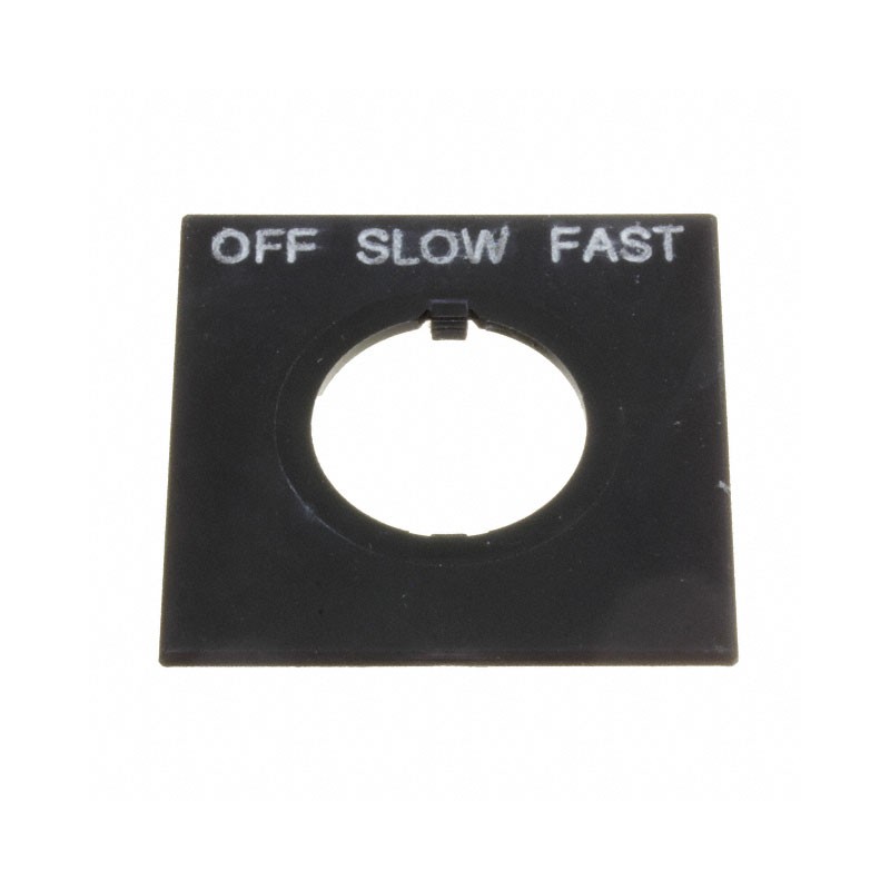 1 pcs : HWAS-310 - 22MM OFF-SLOW-FAST NAMEPLATE