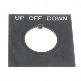 1 pcs : HWAS-315 - 22MM UP-OFF-DOWN NAMEPLATE