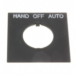 1 pcs : HWAS-317 - 22MM HAND-OFF-AUTO NAMEPLATE