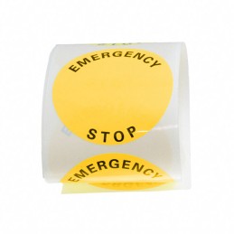 1 pcs : HWAVF-27 - STICKER EMERGENCY STOP