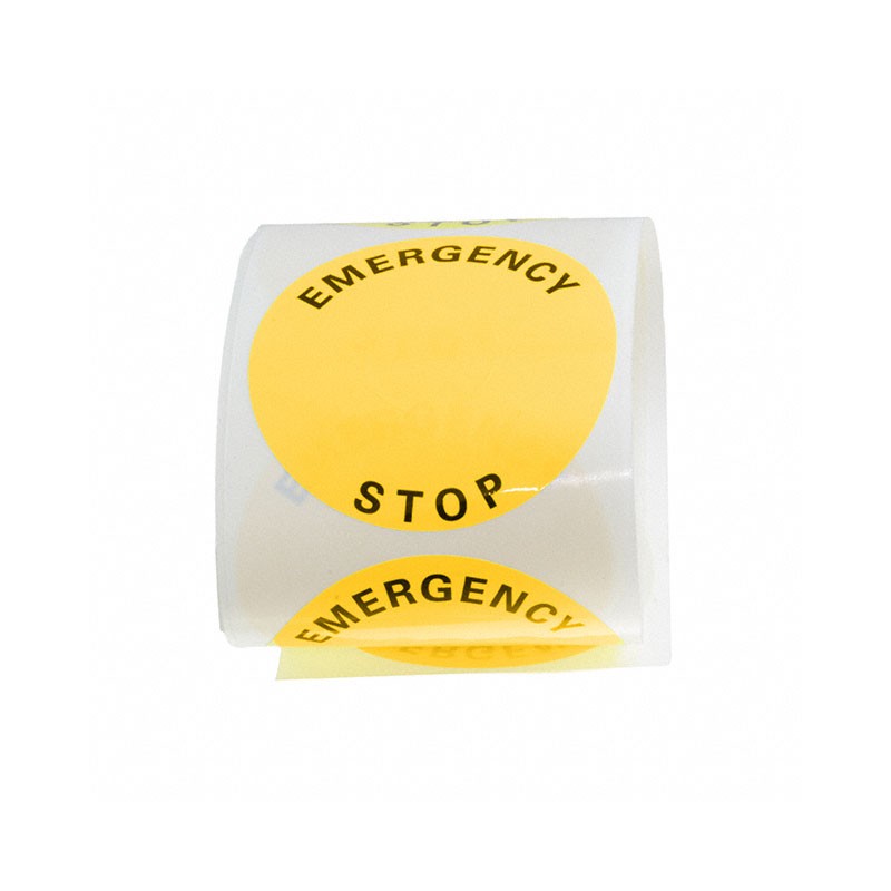 1 pcs : HWAVF-27 - STICKER EMERGENCY STOP