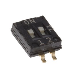 1 pcs : IKH0203000 - SWITCH SLIDE DIP SPST 0.025A 24V