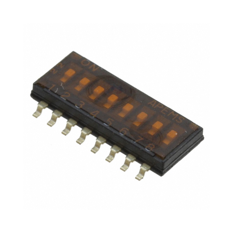 1 pcs : IKH0803000 - SWITCH SLIDE DIP SPST 0.025A 24V
