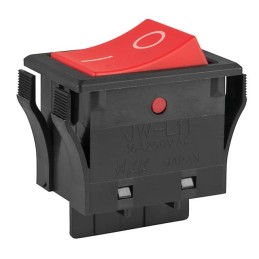 1 pcs : JWL11RC2A/UCV-WL - SWITCH ROCKER SPST 16A 125V