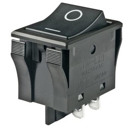 1 pcs : JWL21RA1A/UCV-WL - SWITCH ROCKER DPST 16A 125V