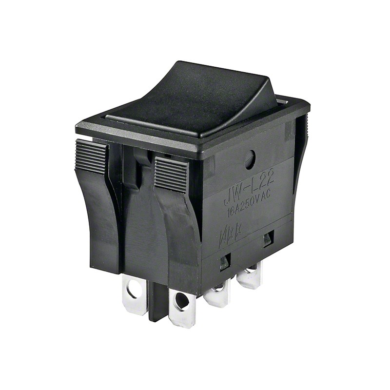 1 pcs : JWL22RAA/UCV - SWITCH ROCKER DPDT 16A 125V