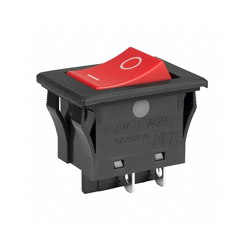 1 pcs : JWLW21RC1A - SWITCH ROCKER DPST 16A 125V