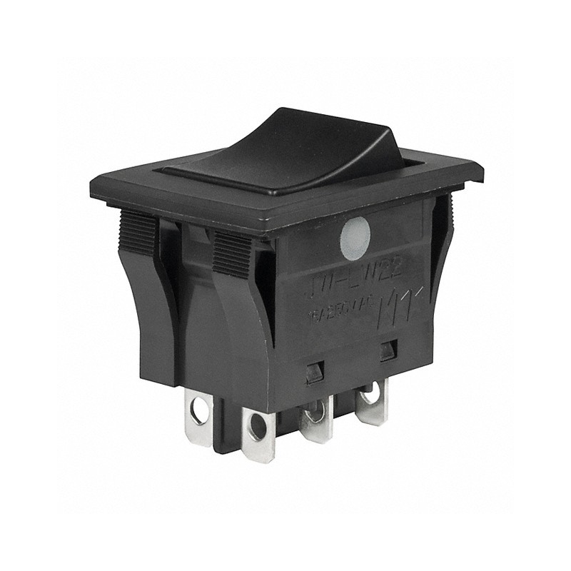 1 pcs : JWLW22RAA - SWITCH ROCKER DPDT 16A 125V