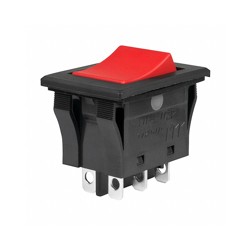 1 pcs : JWLW22RCA - SWITCH ROCKER DPDT 16A 125V