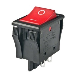 1 pcs : JWM21RC1A/UCV - SWITCH ROCKER DPST 10A 125V