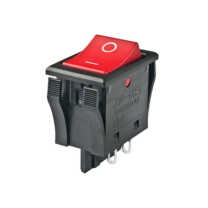 1 pcs : JWM21RC1A/UCV - SWITCH ROCKER DPST 10A 125V