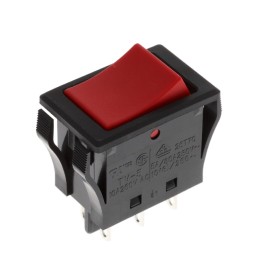 1 pcs : JWM22RCA - SWITCH ROCKER DPDT 10A 125V