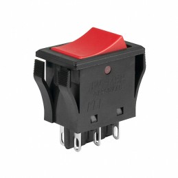 1 pcs : JWM22RCA/UCV - SWITCH ROCKER DPDT 10A 125V