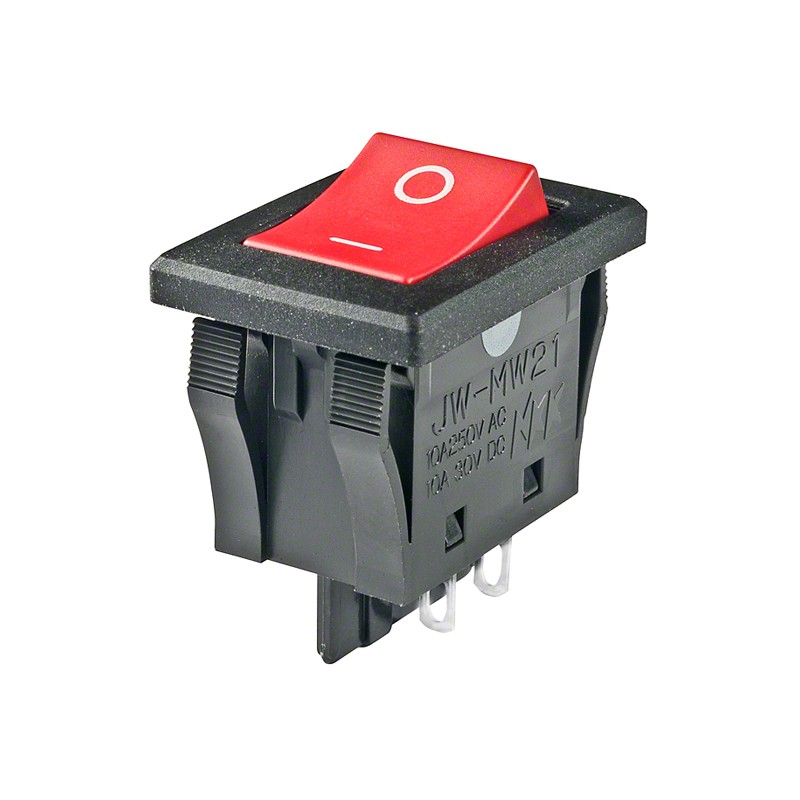 1 pcs : JWMW21RC1A - SWITCH ROCKER DPST 10A 125V