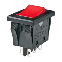 1 pcs : JWMW22RCA - SWITCH ROCKER DPDT 10A 125V