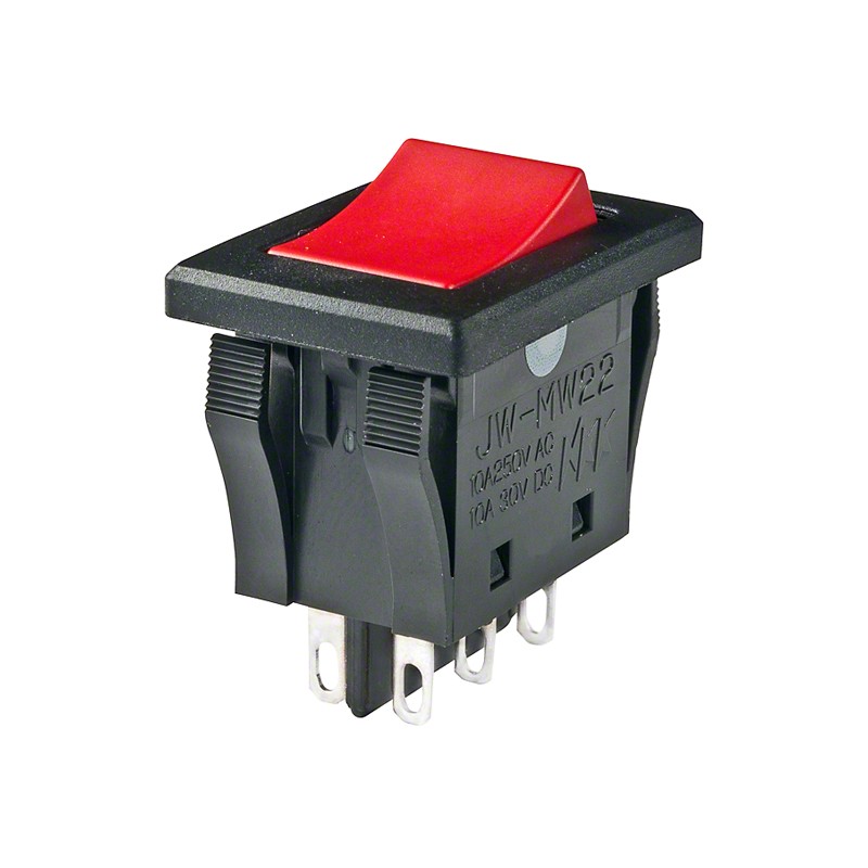 1 pcs : JWMW22RCA - SWITCH ROCKER DPDT 10A 125V