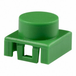 1 pcs : K12P BK 1.5 2.5N - CAP TACTILE ROUND GREEN