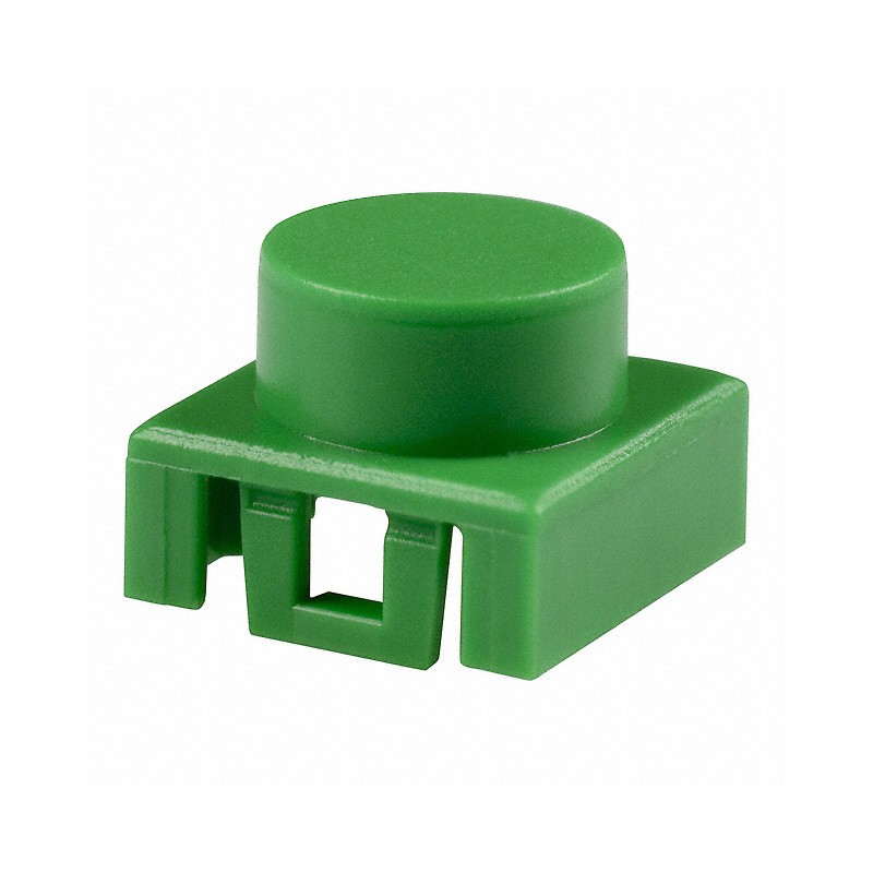 1 pcs : K12P BK 1.5 2.5N - CAP TACTILE ROUND GREEN