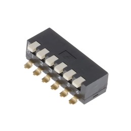 1 pcs : KAC06LGGR - SWITCH PIANO DIP SPST 0.025A 24V