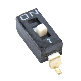 1 pcs : KAE01LGGR - SWITCH SLIDE DIP SPST 0.025A 24V