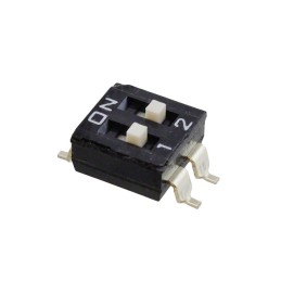 1 pcs : KAE02LGGR - SWITCH SLIDE DIP SPST 0.025A 24V