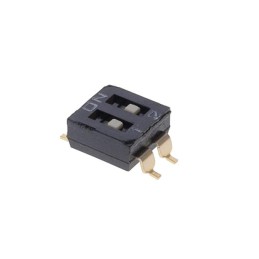 1 pcs : KAE02SGGR - SWITCH SLIDE DIP SPST 0.025A 24V