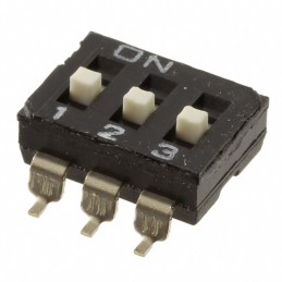 1 pcs : KAE03LGGT - SWITCH SLIDE DIP SPST 0.025A 24V