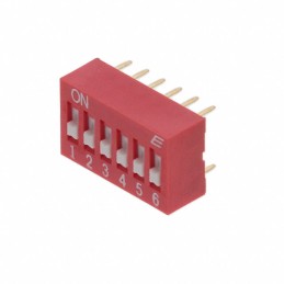 1 pcs : KAS1106RT - SWITCH SLIDE DIP SPST 0.025A 24V