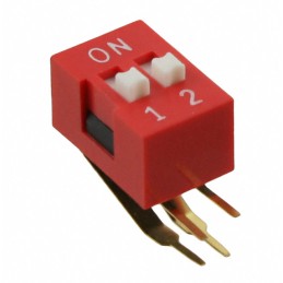 1 pcs : KAS2102ET - SWITCH SLIDE DIP SPST 0.025A 24V