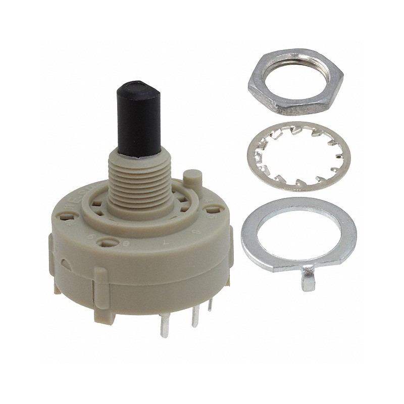 1 pcs : KC14A10.001NPS - SWITCH ROTARY 4POS 350MA 125V