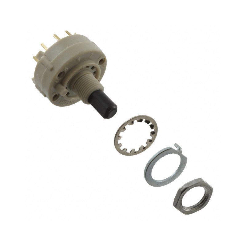 1 pcs : KC15A9.501NPF - SWITCH ROTARY 5POS 350MA 125V