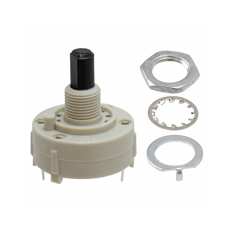 1 pcs : KC18A9.501NPS - SWITCH ROTARY 8POS 350MA 125V