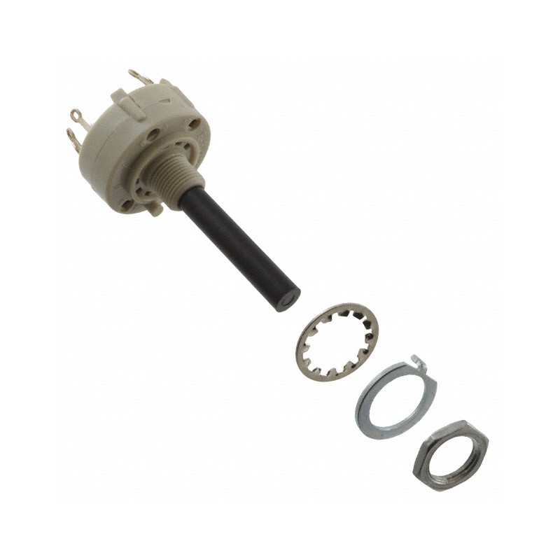 1 pcs : KC24B30.001SLS - SWITCH ROTARY 4POS 350MA 125V