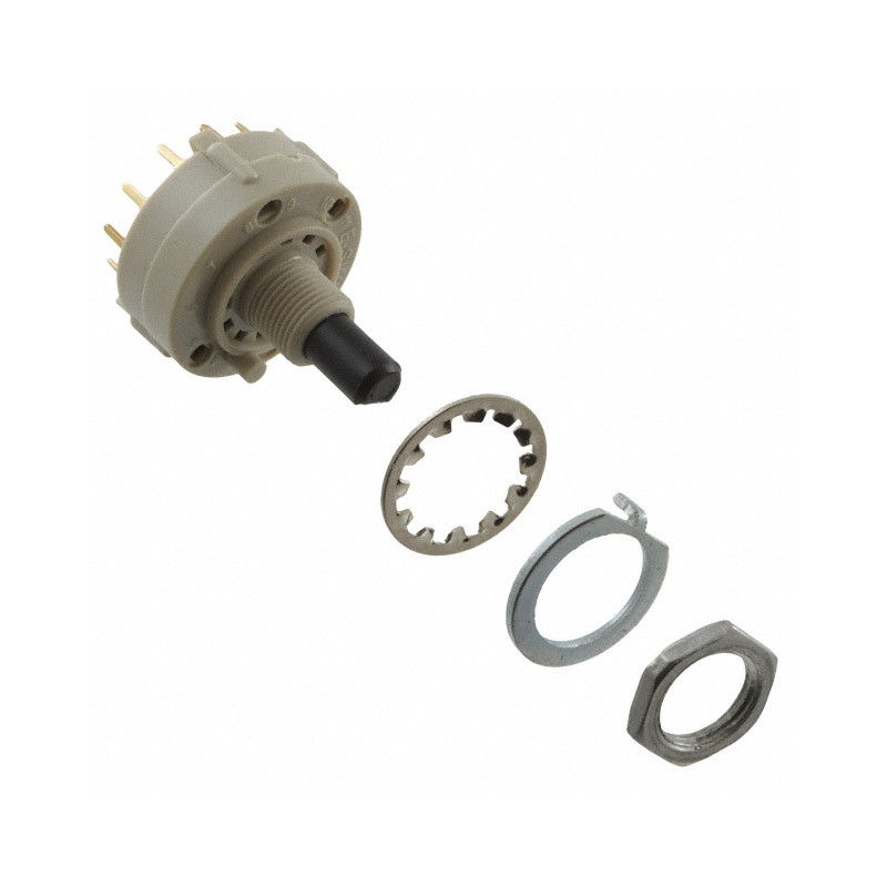 1 pcs : KC26A9.501NPF - SWITCH ROTARY 6POS 350MA 125V