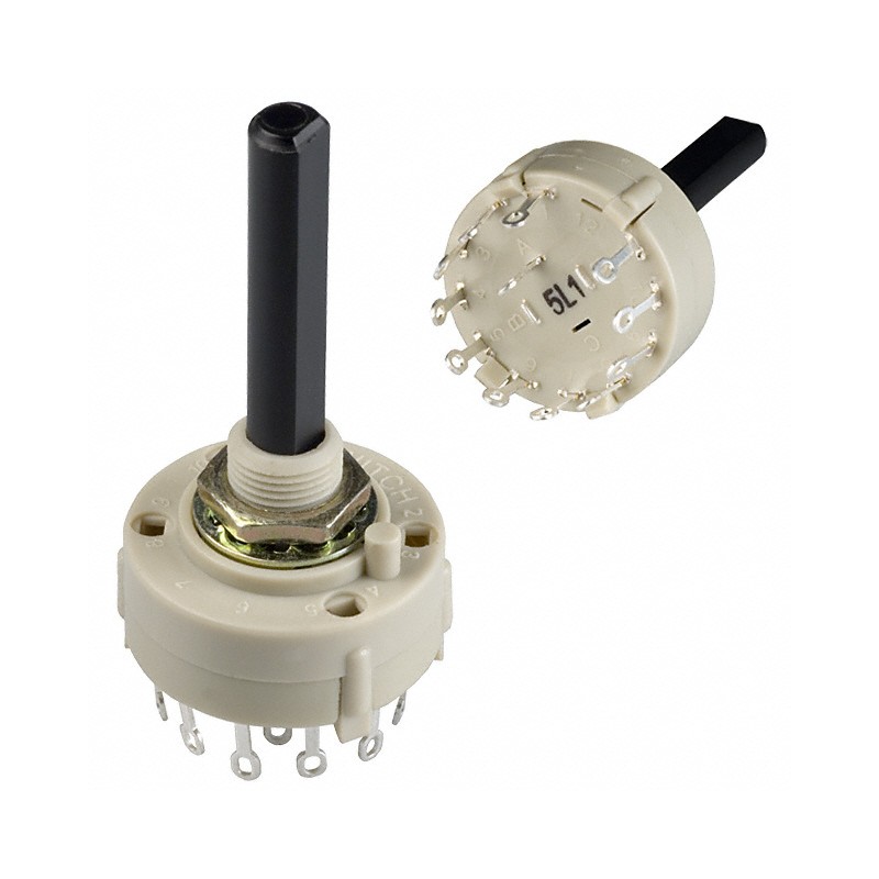 1 pcs : KC34A30.001NLS - SWITCH ROTARY 4POS 350MA 125V