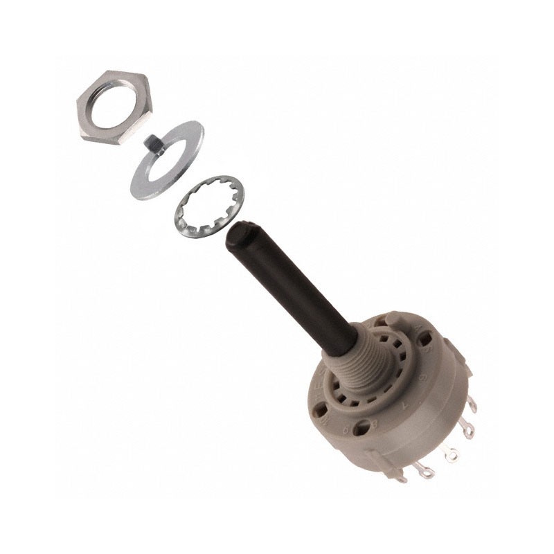 1 pcs : KC43A30.001NLS - SWITCH ROTARY 3POS 350MA 125V