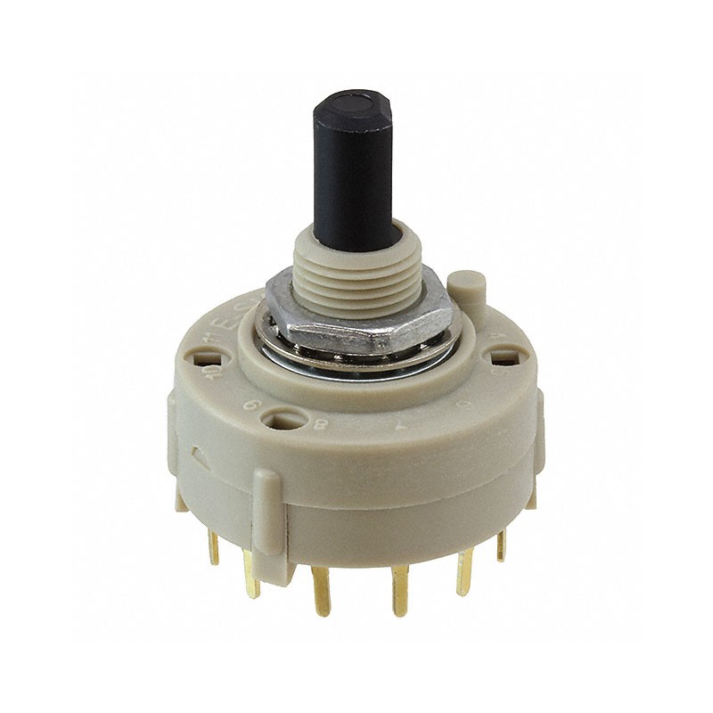 1 pcs : KC52A10.001NPF - SWITCH ROTARY 12POS 350MA 125V